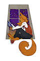 Fox in the night