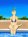 Janet at the Pool