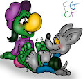 Marion and Ivans footsie playtime