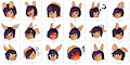 Female Jay Stickers