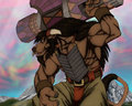 RrowdyBeast’s Tauren Warrior-Color and Background