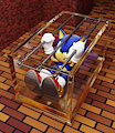 Hedgehog In Glass Cage by SMPTHEHEDGEHOG