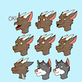 Telegram Stickers Sample! by KoboldBlackpaw