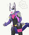 Wolf kicked in the balls