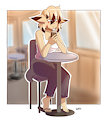 At the coffee table