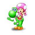 Yoshi ride (Art Trade) by FireStarsArtdump