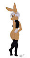 Bottomless Bunny by kittensnark