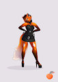 First Comission: Badass foxy by Vaves