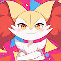 Braixen:confident by Flong