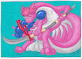 Seto Dragonair Warrior - By ladone-delle-lumiere