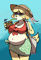 office dog on island time by Quib