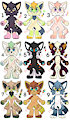 Adoptables - 9/9 by Belovedfox