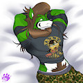 Weekly Drawing - Base Kicking Back by PiqueTheChimera