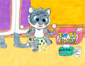 Tiberius in a fresh diaper