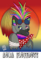 CFZ Conbadge Aura Fluffbutt by Gothicat