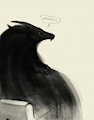 he sits