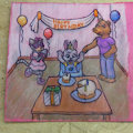BunnyofFuzz birthday by HattieTheHat