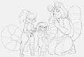 Red Panda Trio - Commission