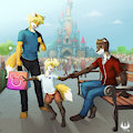 Having fun at New Disneyland by RokukeShiba