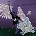 Catching fireflies -for ravynarcadiavalos by Shariea
