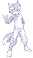 Cool pose go! by crescentfang