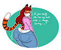 Odile in Jeans by thestooge