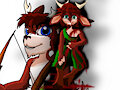 Eli the Faun then and now by FuryFaun