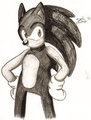 Sonic - Charcoal art