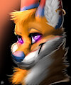 Impulse neon style headshot by ImpulseTheFox