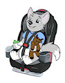 Chillin' in my Carseat by Toddlercaiden