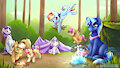 Camping with Friends by TokoKami