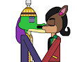Pinstripe Potoroo X Komodo Joe Kissing