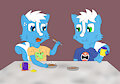 Dinner time for the boys