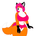 Kimiko Posing (Transparent) by kingduskstripe