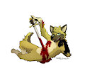 Oh no I've been stabbed with a sword by Blackpaw