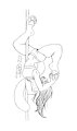 Pole dance Sketch by DeviantedCreature