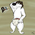 Duke From Back at the Barnyard Diapered