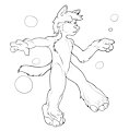 Fuzzy Foot by NightCatX12