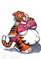 Commission: Tigress thick and Pregnant