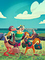 Animal Crossing three villagers