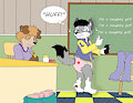 Making lines at Saint Fur High School
