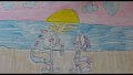 Sparky and Wendy at the Beach by PaintbrushStudios
