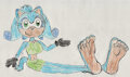 Pamela Foot Tease by LouisEugenioJR1990
