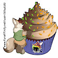 Cupcake fox