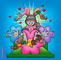Mother's Day Tickling - Mrs. Bonnie Hopps by AngelBlancoArts