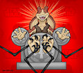 Star Wars Tickle Torture - Jar Jar Binks by AngelBlancoArts