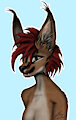 Caracal Gal Bust