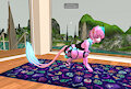 Maika doing Yoga