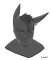 bunny headshot by bunnyfeet
