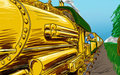 A steampunk trainride by Anthfurnee